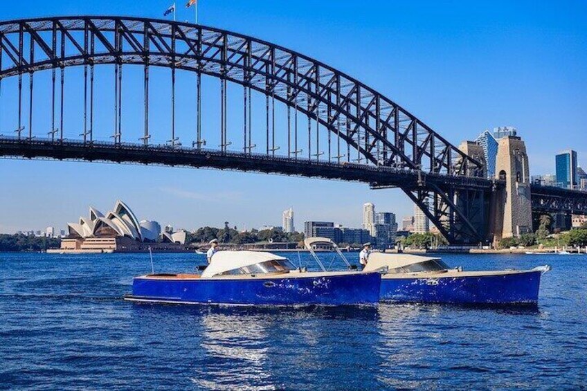 Classic Wooden Speedboat Harbour Cruise Sydney