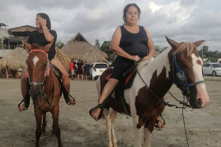 Tour of the beaches of Cartagena on horseback