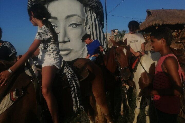 Tour of the beaches of Cartagena on horseback