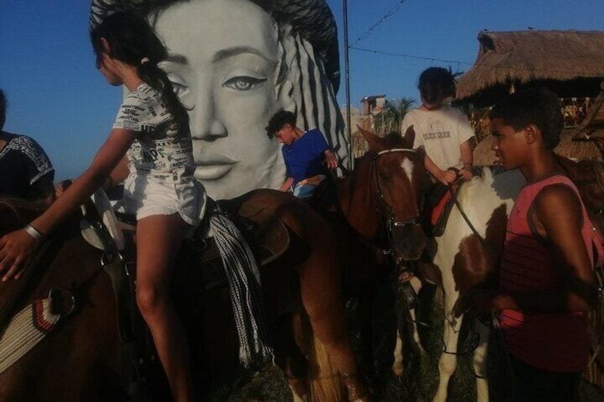Tour of the beaches of Cartagena on horseback