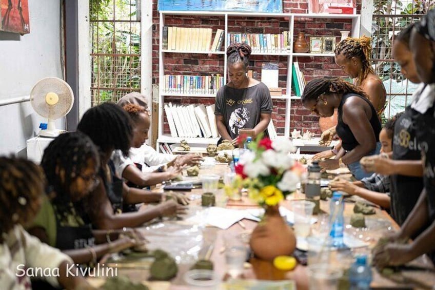 pottery workshop at our studio