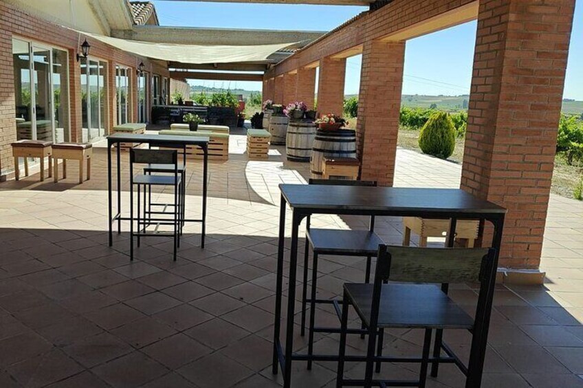 Terrace in summer to have an aperitif