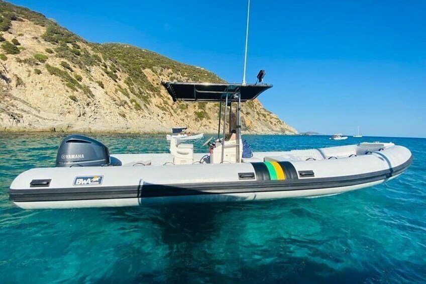 Dinghy excursion in the Gulf of Cagliari