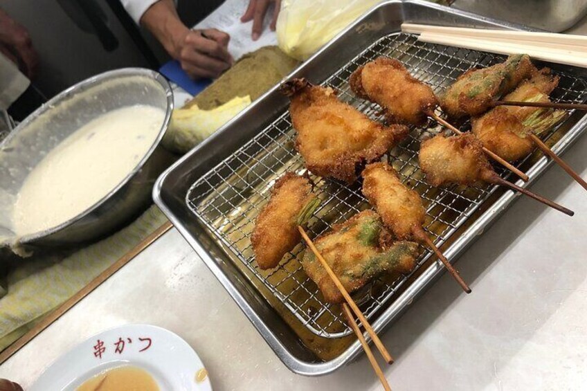 Osaka soul foods-kushikatsu