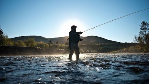 Rovaniemi: Sommerliche Angeltour in arktischer Natur & BBQ