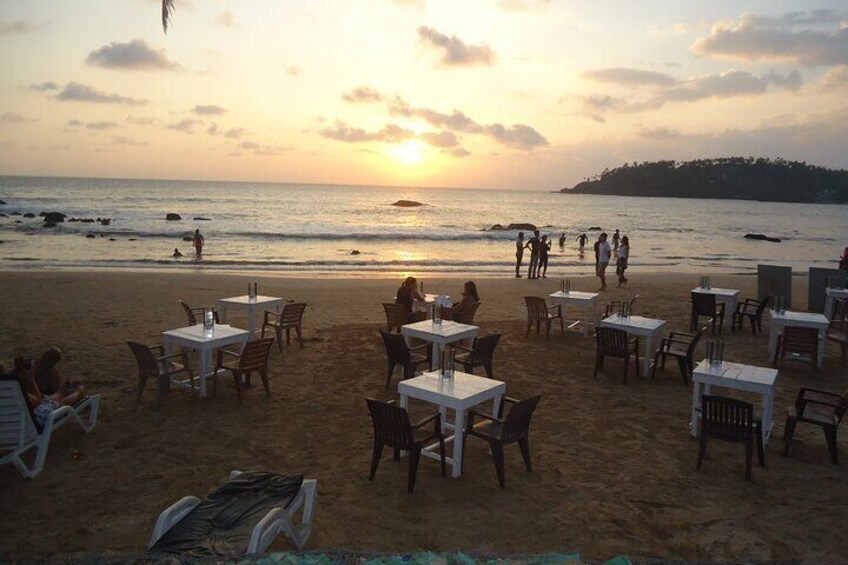 Sun set at Mirissa beach