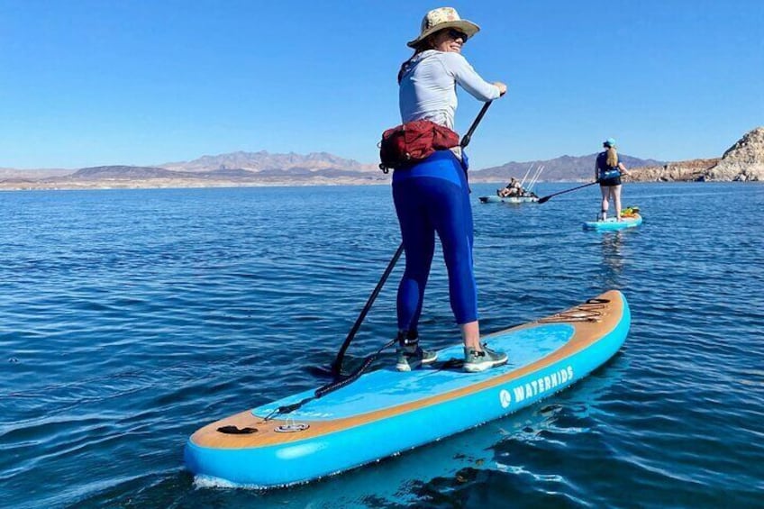 Paddleboarding with your family