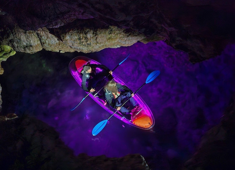 Picture 1 for Activity Pula: Istria Cave LED Illuminated Kayak Tour by Night