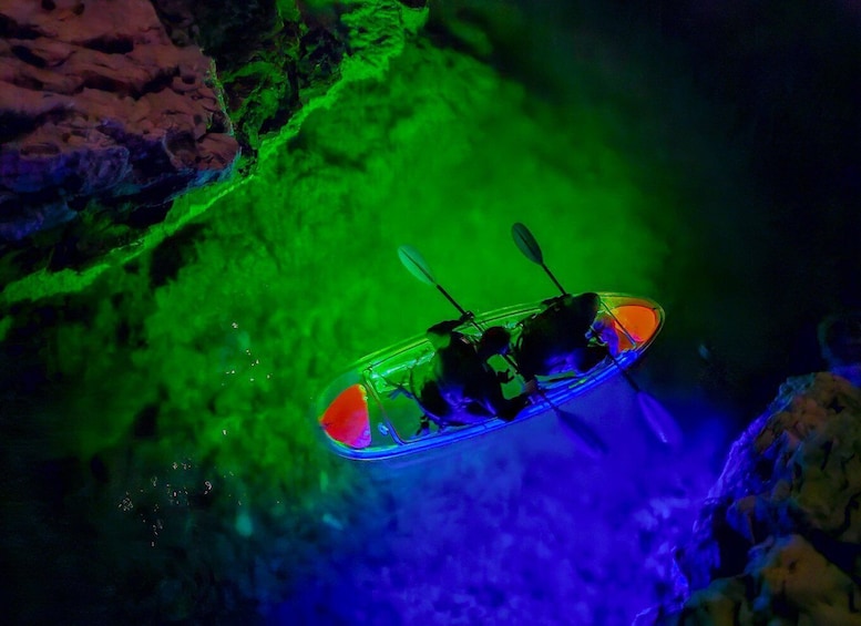 Picture 3 for Activity Pula: Istria Cave LED Illuminated Kayak Tour by Night
