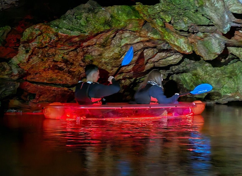 Picture 4 for Activity Pula: Istria Cave LED Illuminated Kayak Tour by Night