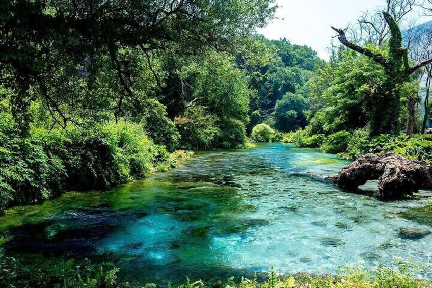 Ksamil Blue Eye and Lekursi Castle Day Tour from Durres or Tirana