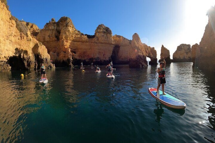 Guided Stand Up Paddle Tour in Lagos Ponta Da Piedade