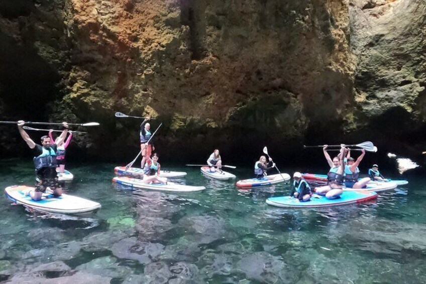 Guided Stand Up Paddle Tour in Lagos Ponta Da Piedade