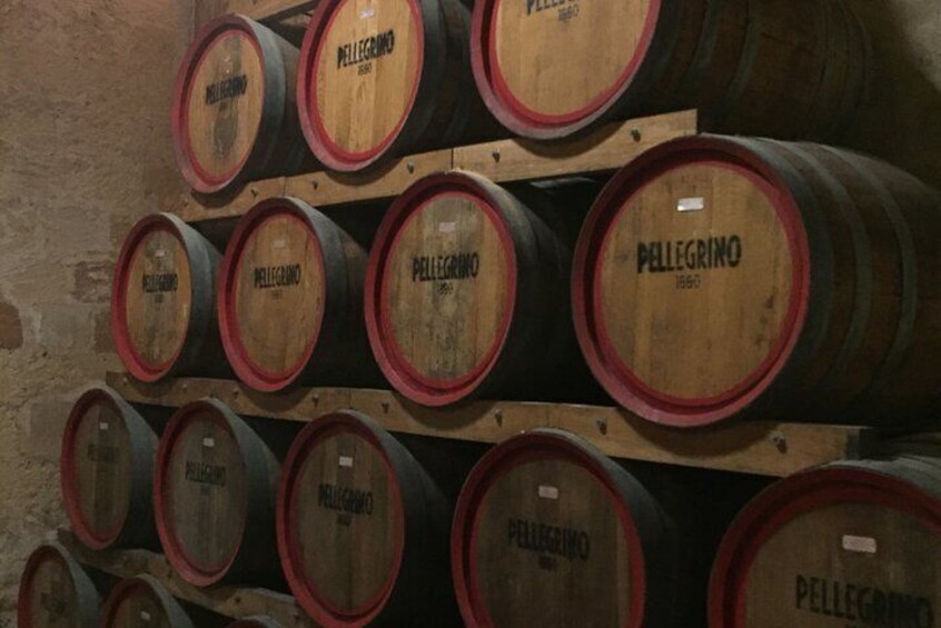 Aged Marsala barrels