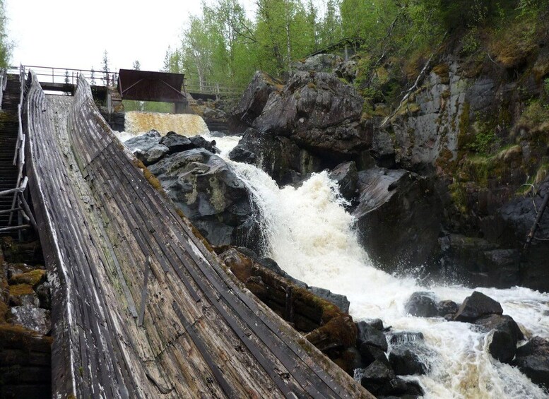 Picture 5 for Activity Rovaniemi: Auttiköngäs Waterfalls Hike Tour & Barbeque