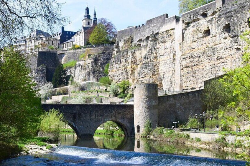 Stierchen Bridge and River Alzette