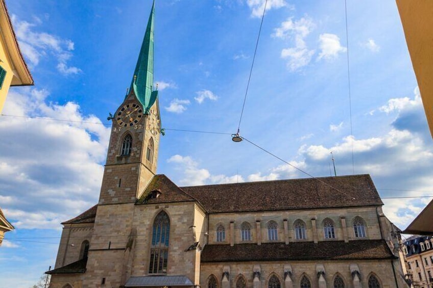 Zurich Grossmunster Cathedral and Old Town Tour with Tickets