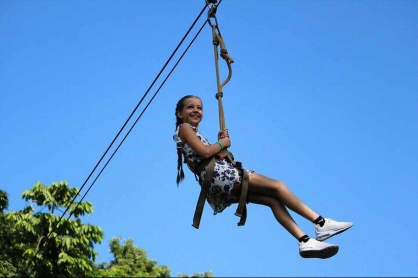 Roatan Jungle Top Zip Line Adventure with Monkey Sloth Sanctuary