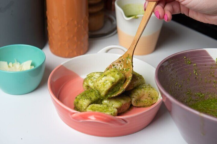 Handmade Pesto Gnocchi Cooking Class in St Louis