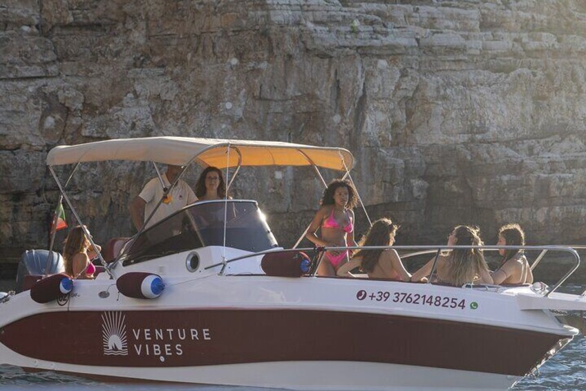 Private Boat Tour in Polignano a Mare 1.5 h