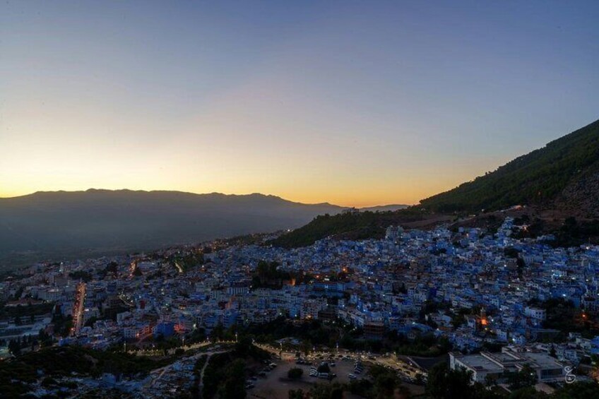 Panoramic view of Chechaouen