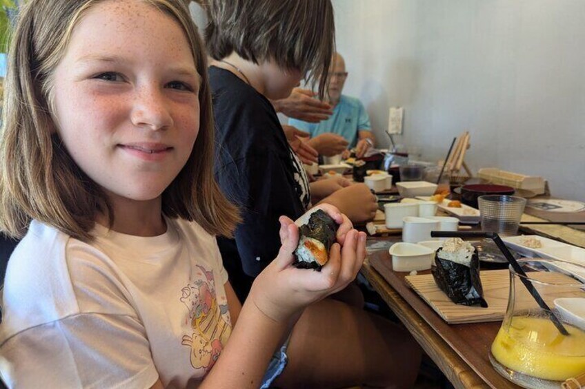 Home Made Onigiri and Matcha Cooking Class