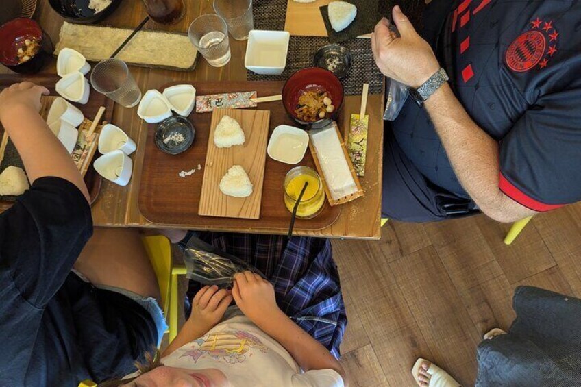 Home Made Onigiri and Matcha Cooking Class