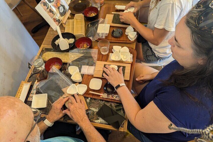 Home Made Onigiri and Matcha Cooking Class