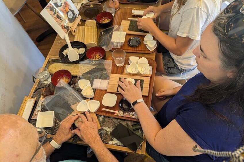 Home Made Onigiri and Matcha Cooking Class