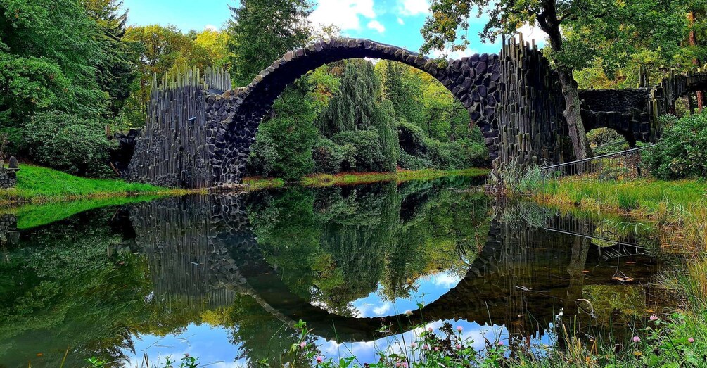 Rakotz Brücke Teufelsbrücke, Holzatelier, Tagebau - Radtour