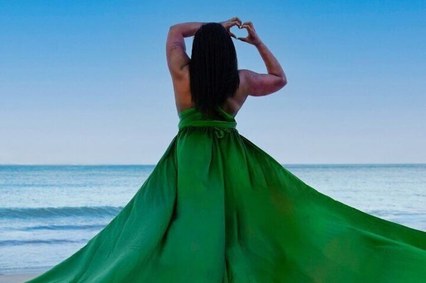Flying Dress Experience Photoshoot in St. Thomas