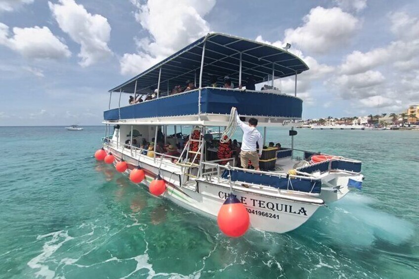 Party Boat Catamaran & Snorkel Tour In Cozumel: All Inclusive