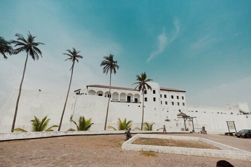 "Step inside Elmina Castle, the first trading post on the Gulf of Guinea and a somber reminder of its history as a slave trade hub. A powerful journey through time. #ElminaCastle #GhanaHistory"