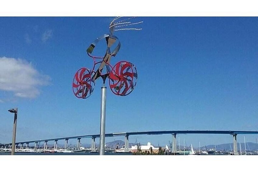 Coronado Bridge Bike Art by Amos Robinson