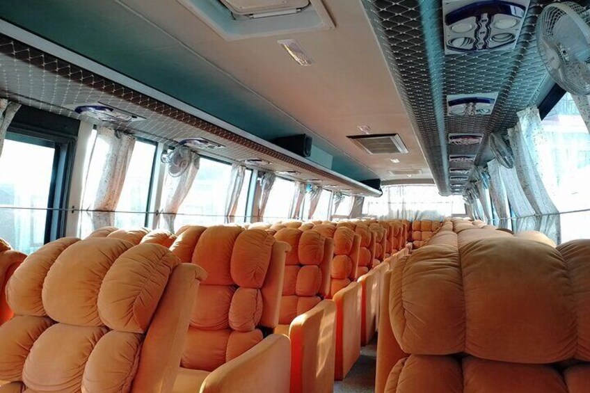 Kathmandu to Pokhara Sofa Seat Tourist Bus