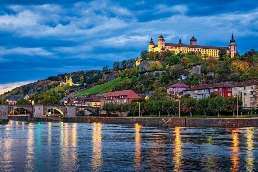 Wuerzburg Castle on the Main River - Old Main Bridge