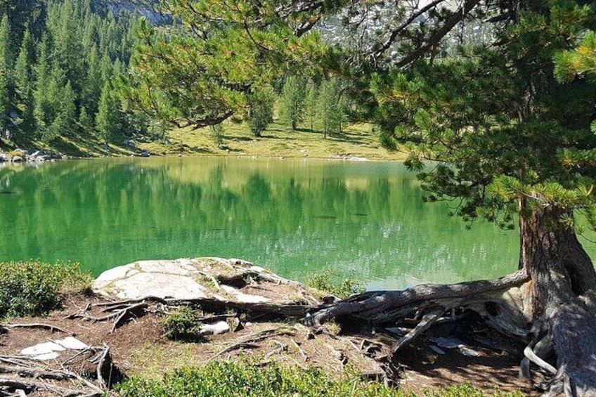 Daily trekking in the Dolomites in the Fanes area