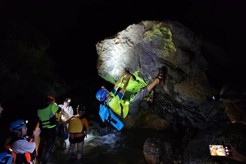 Yangshuo Water Moon Cave Exploration with Free Transportation