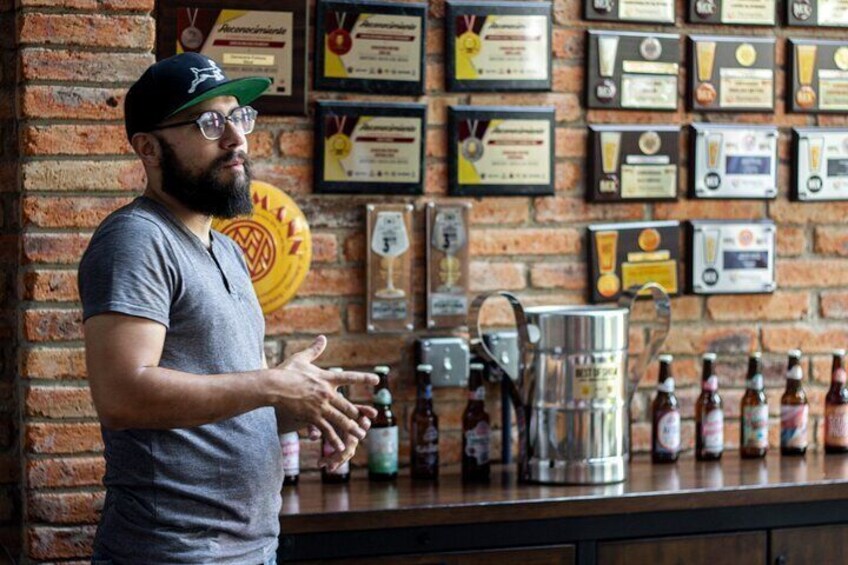 Tequila tour visiting a local brewery 