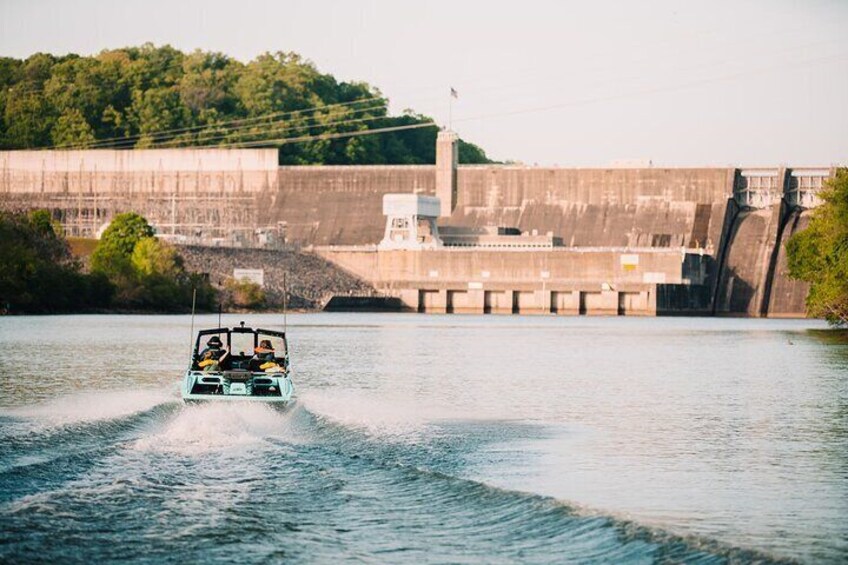 Jet Boat Adventure in the Smoky Mountains Dam Tour