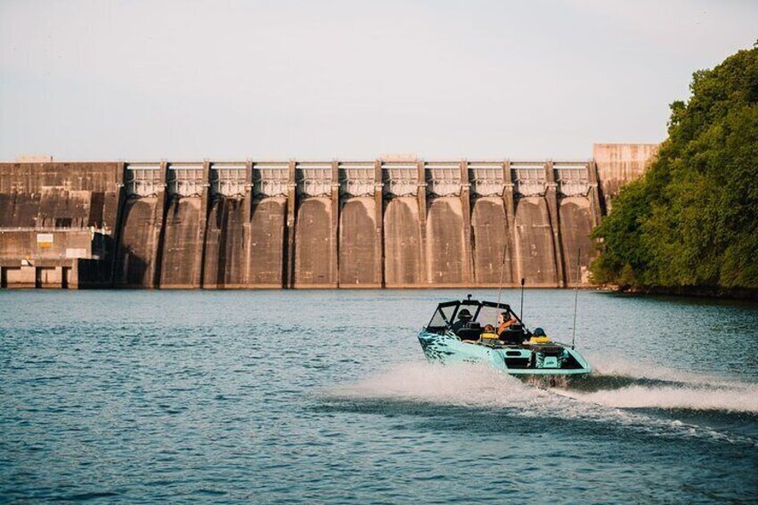 Jet Boat Adventure in the Smoky Mountains Dam Tour