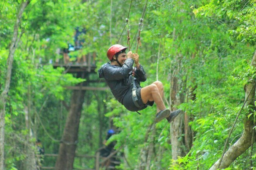 ATV Tour from Cancun and Puerto Morelos with Ziplines and Cenote.