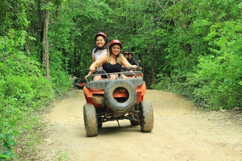 ATV Tour from Cancun and Puerto Morelos with Ziplines and Cenote.