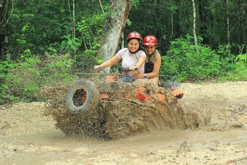 ATV Tour from Cancun and Puerto Morelos with Ziplines and Cenote.