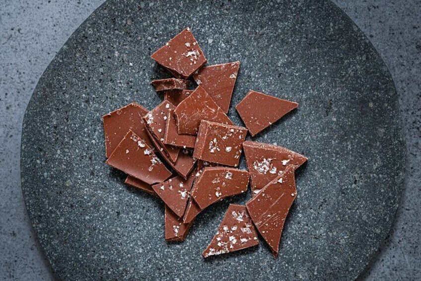 Handmade sea salted chocolate