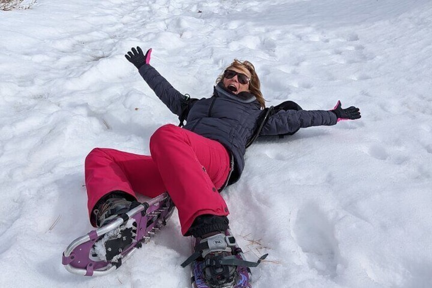 Snowshoe Tour Big Bear Lake with Hot Chocolate