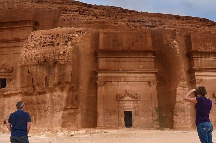 Visiting the Incredible Heritage Site Hegra in AlUla.