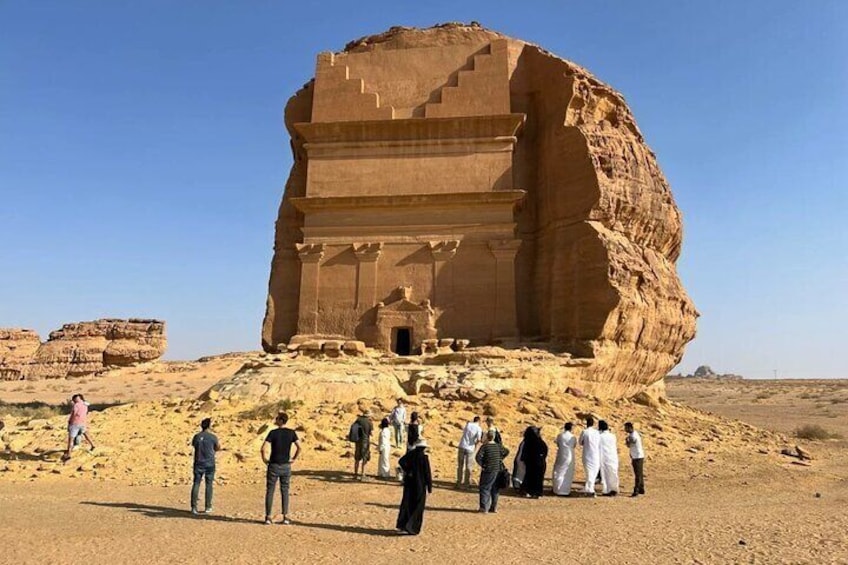 Visiting the Incredible Heritage Site Hegra in AlUla.