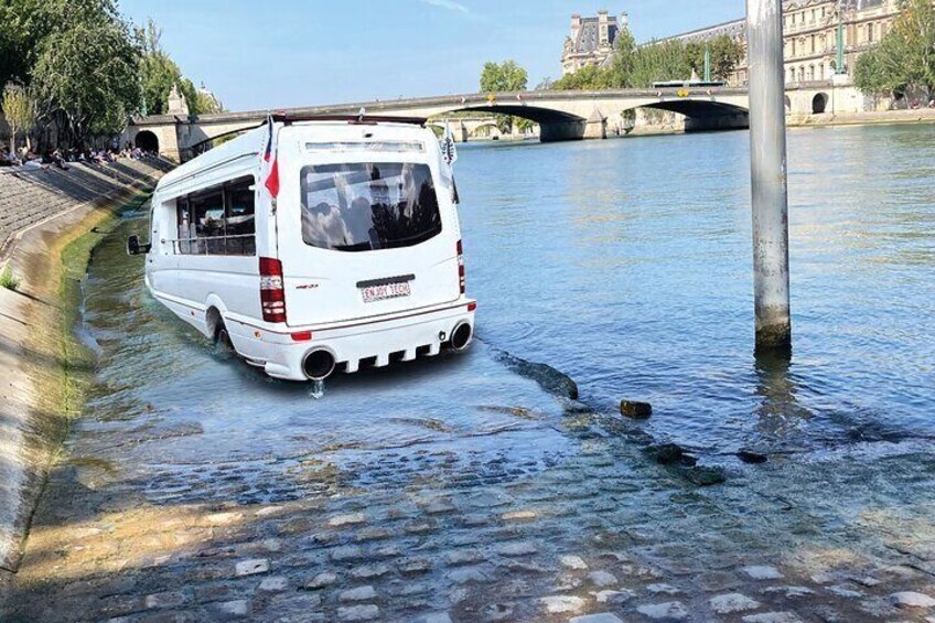 We will get into the water via ramps