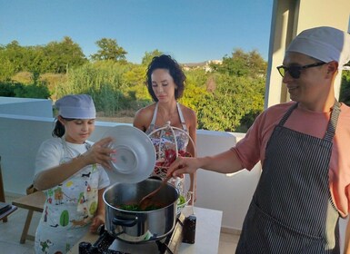 Chania: Greek Cooking Class with Meal & Drinks